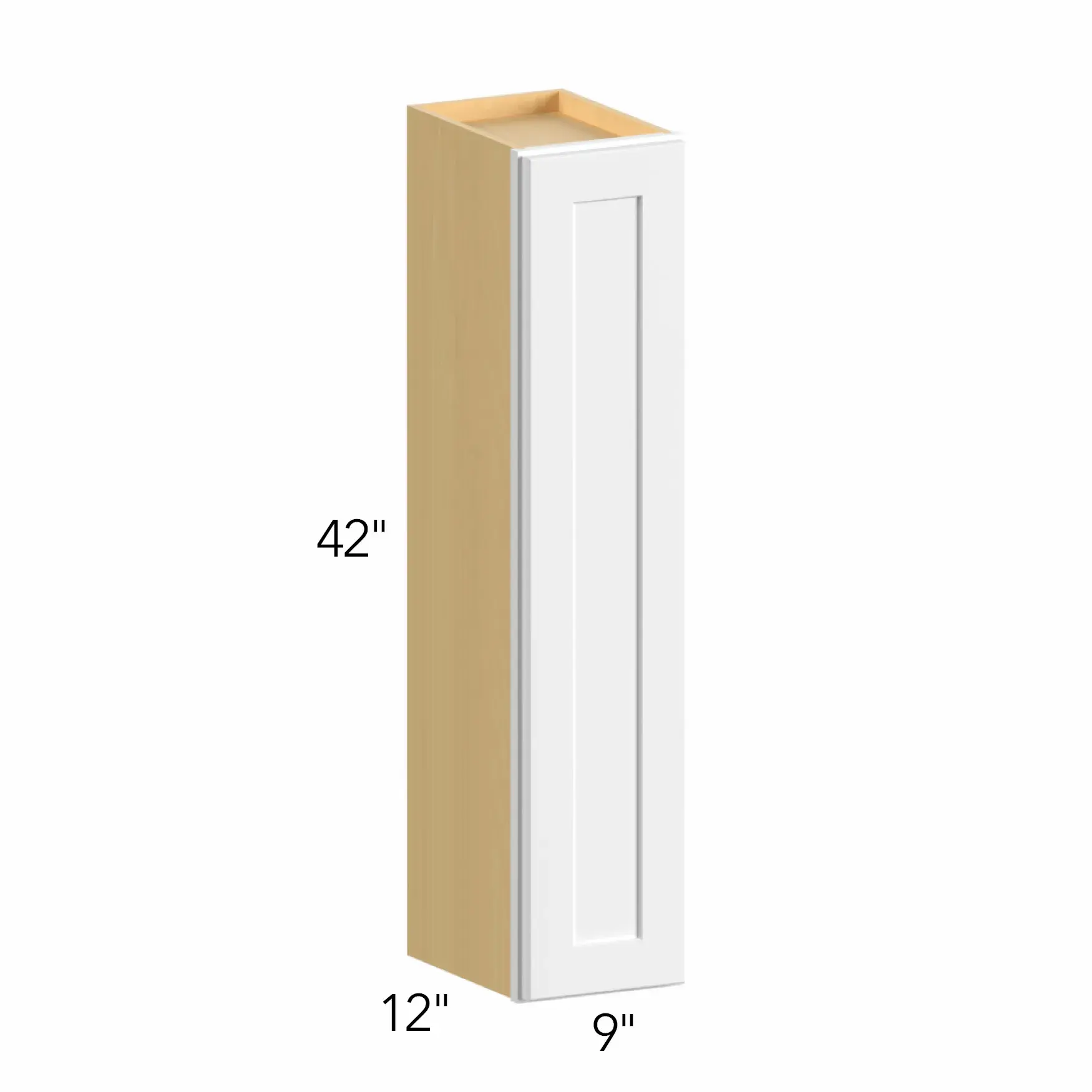 Allure® Galaxy Dove 9"W x 42"H x 12"D Wall Cabinet (W0942)