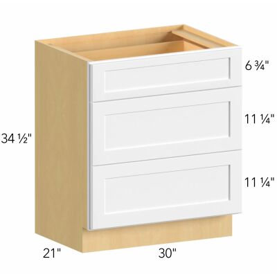 Allure® Galaxy Dove 30"W x 34.5"H x 21"D Vanity Drawer Base (VDB30-34)
