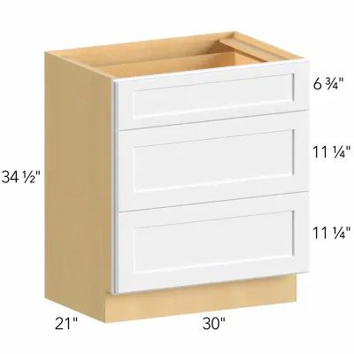 Allure® Luxe Canyon Oak 30"W x 34.5"H x 21"D Vanity Drawer Base (VDB30-34)