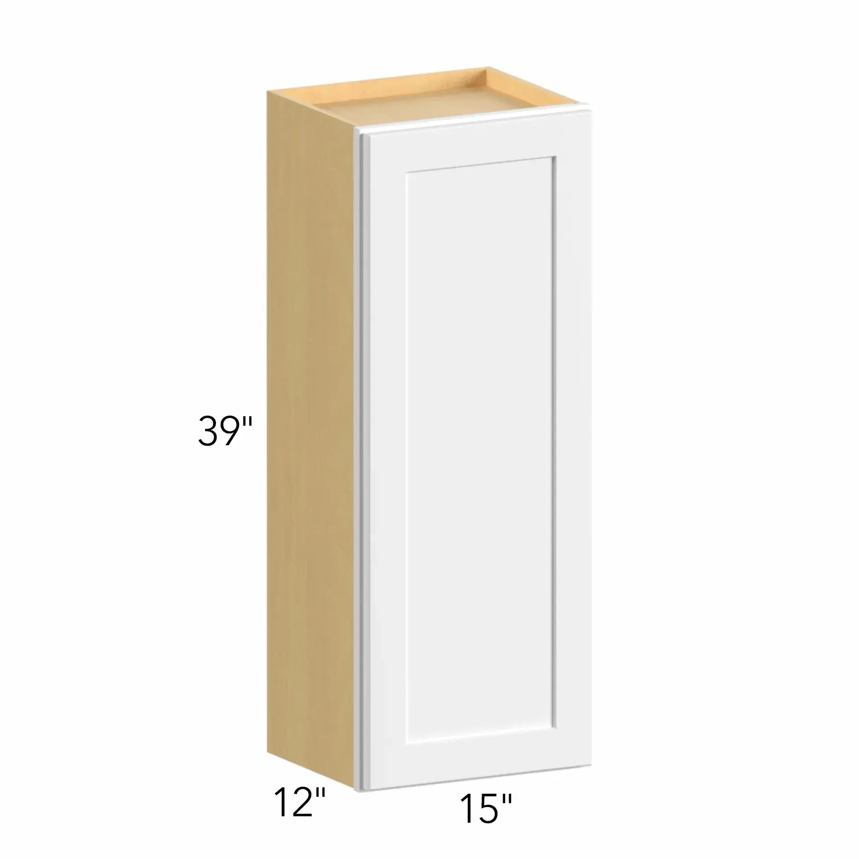 Allure® Galaxy Desert Oak 15"W x 39"H x 12"D Wall Cabinet (W1539)