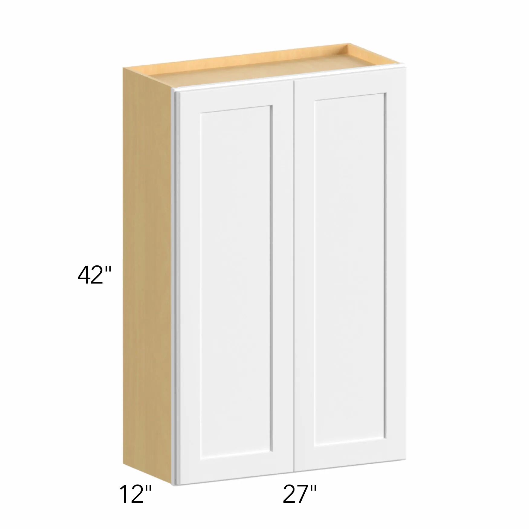 Allure® Galaxy Truffle 27"W x 42"H x 12"D Wall Cabinet (W2742)