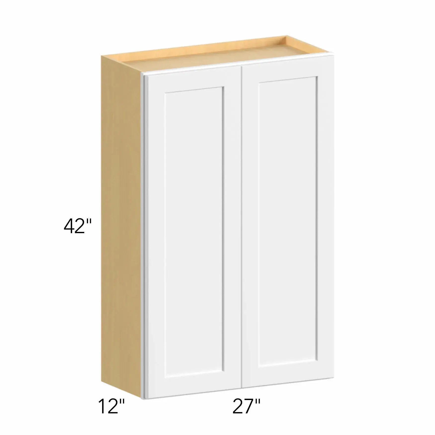 Allure® Galaxy Truffle 27"W x 42"H x 12"D Wall Cabinet (W2742)