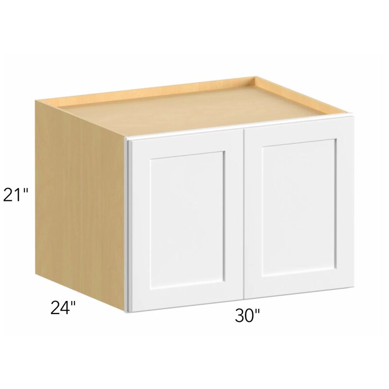 Ovela® Tuscany Como Ash 2 30"W x 21"H x 24"D Wall Cabinet (W302124)