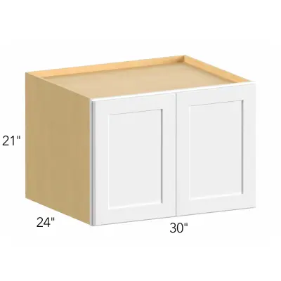 Ovela® Tuscany Como Ash 2 30"W x 21"H x 24"D Wall Cabinet (W302124)