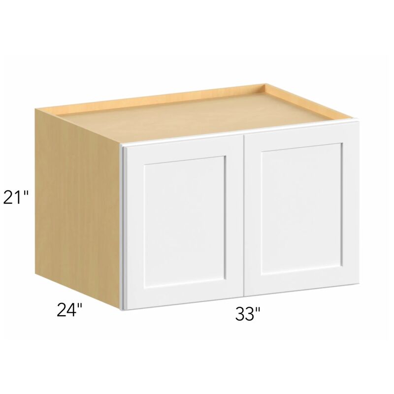 Illume® Catalina Light Artwood 33"W x 21"H x 24"D Wall Cabinet (W332124)