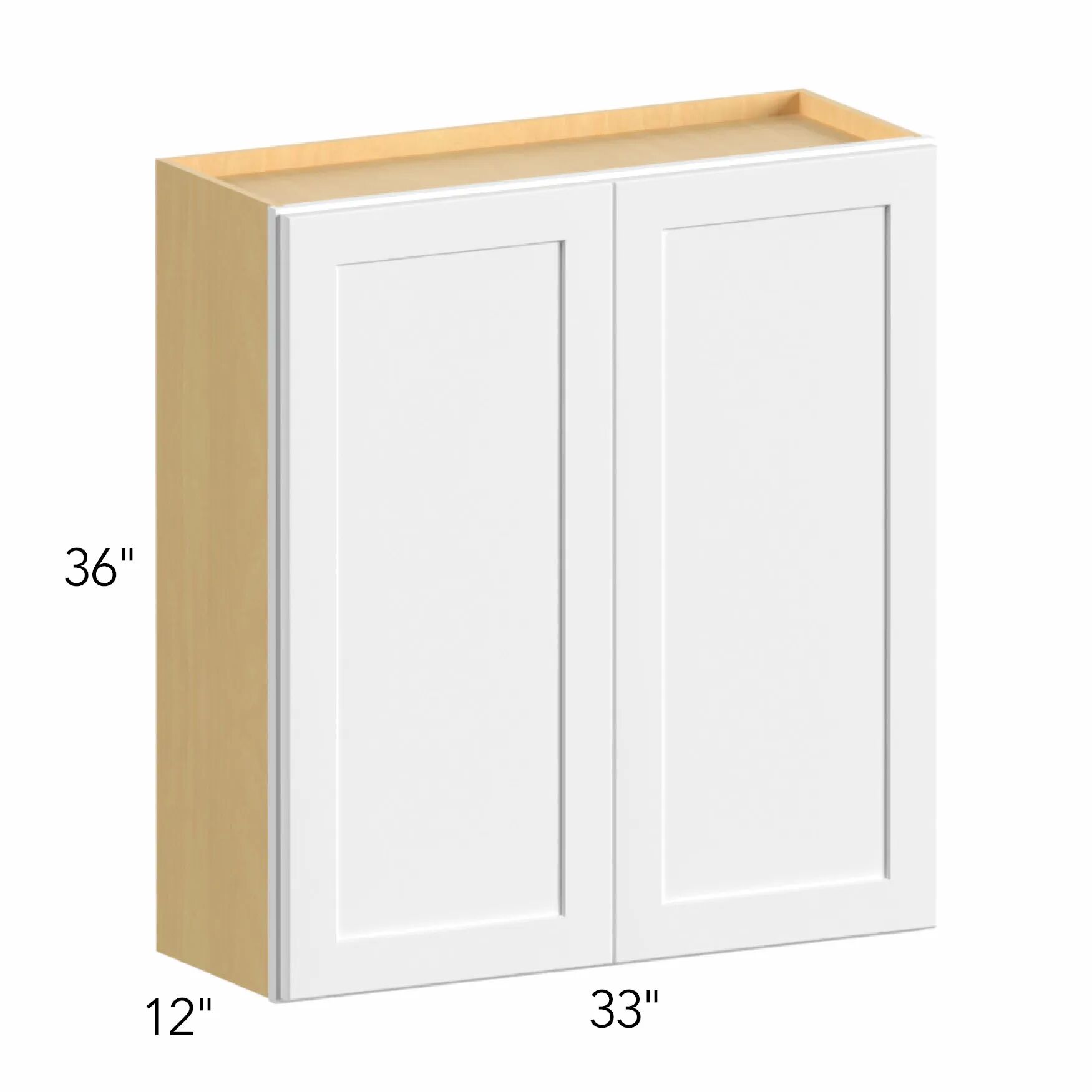 Allure® Galaxy Mocha 33"W x 36"H x 12"D Wall Cabinet (W3336)