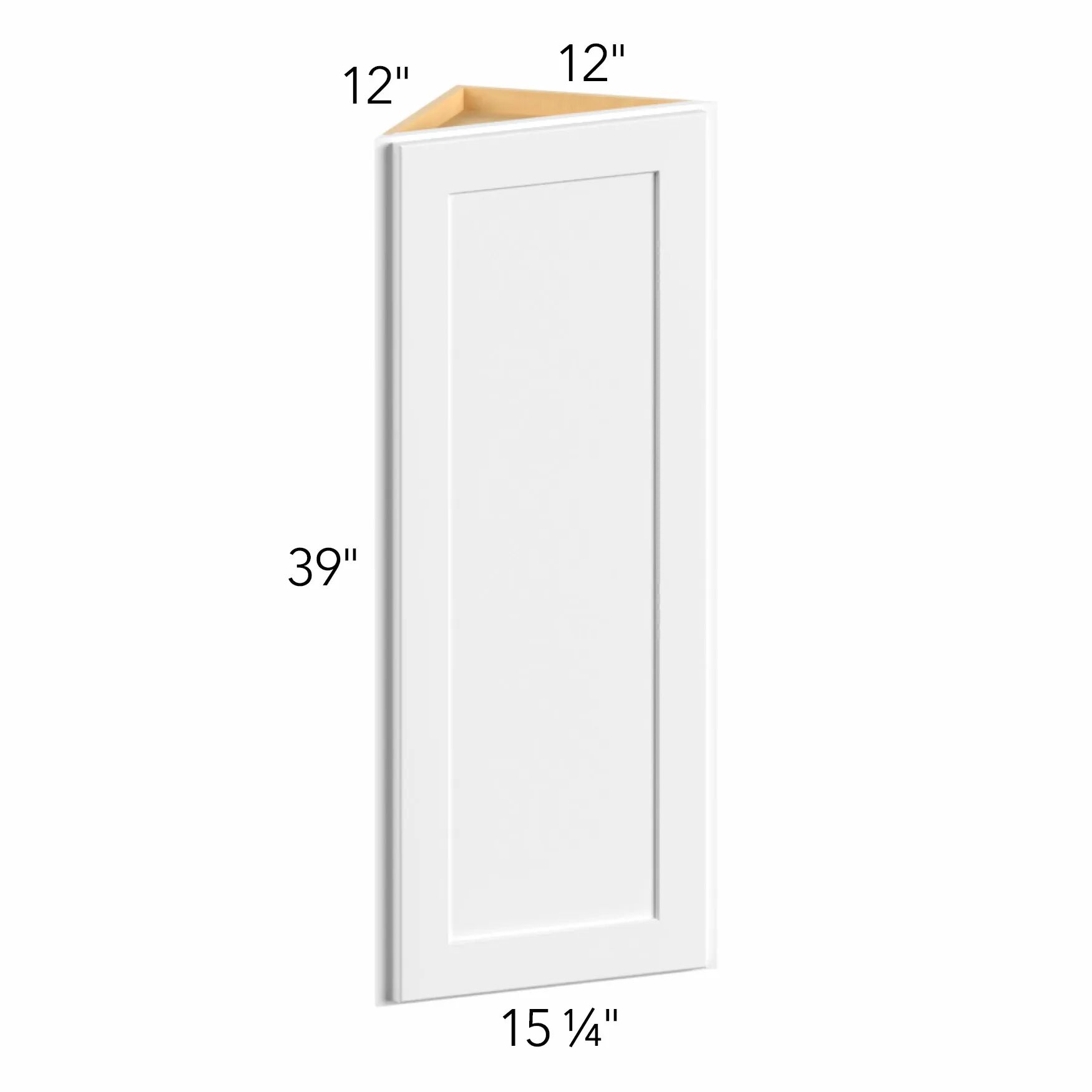 Allure® Galaxy Timber 12"W x 39"H x 12"D Wall Angle End Cabinet (WAE1239)