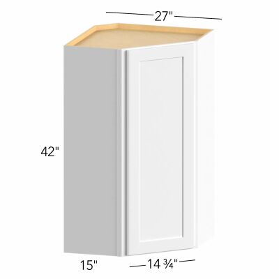 Allure® Galaxy Truffle 27"W x 42"H x 27"D Diagonal Corner Wall Cabinet (WDC2742)