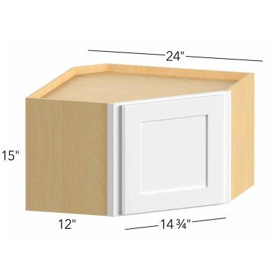 Allure® Galaxy Truffle 24"W x 15"H x 24"D Diagonal Corner Wall Cabinet (WDC2415)