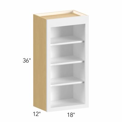 Allure® Galaxy Cobblestone 18"W x 36"H x 12"D Wall Open Shelf (WOS1836)
