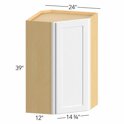 Illume® Catalina Como Ash 2 24"W x 39"H x 24"D Diagonal Corner Wall Cabinet (WDC2439)