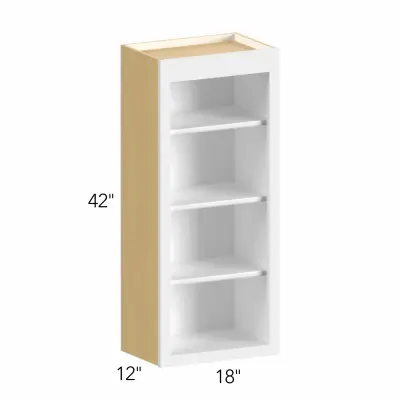 Allure® Fusion Timber 18"W x 42"H x 12"D Wall Open Shelf (WOS1842)