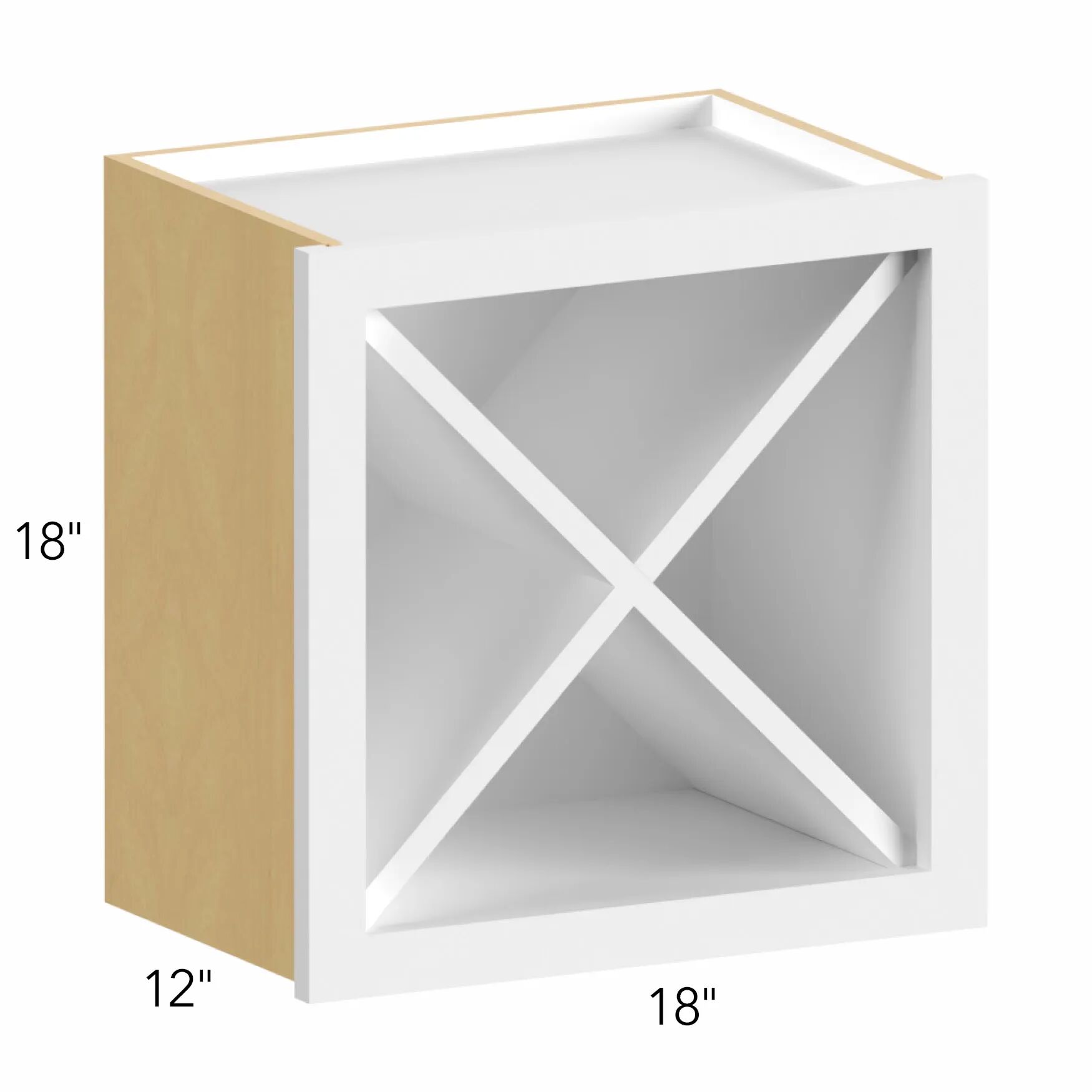Allure® Echo Timber 18"W x 18"H x 12"D Wall Wine Rack (WR18X18)