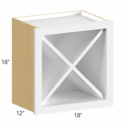 Ovela® Tuscany Blanco 18"W x 18"H x 13"D Wall Wine Rack (WR18X18)