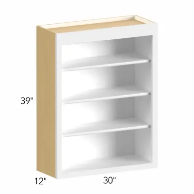 Allure® Galaxy Dove 30"W x 39"H x 12"D Wall Open Shelf (WOS3039)