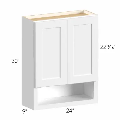 Allure® Galaxy Desert Oak 24"W x 30"H x 9"D Wall Vanity Storage (WVS2430)