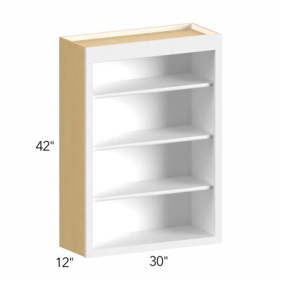 Allure® Galaxy Truffle 30"W x 42"H x 12"D Wall Open Shelf (WOS3042)