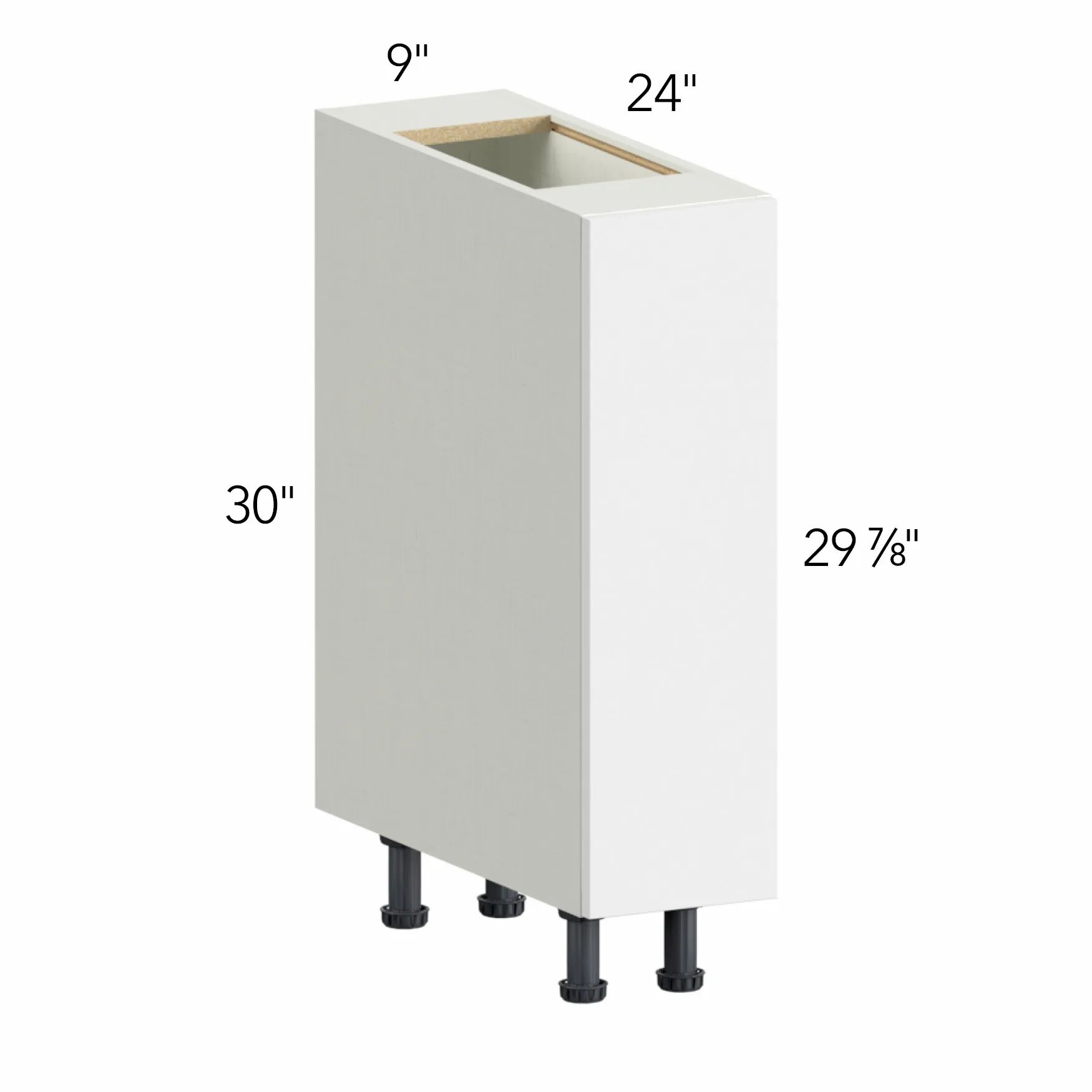 Illume® Catalina Carbone Matte 9"W x 30"H x 24"D Base Cabinet (B09FD)