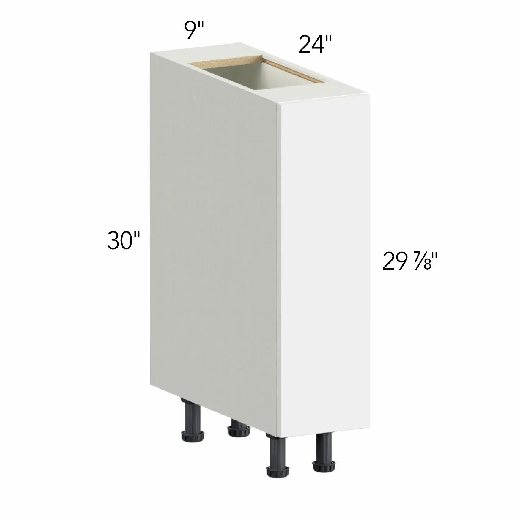 Illume® Catalina Carbone Matte 9"W x 30"H x 24"D Base Cabinet (B09FD)