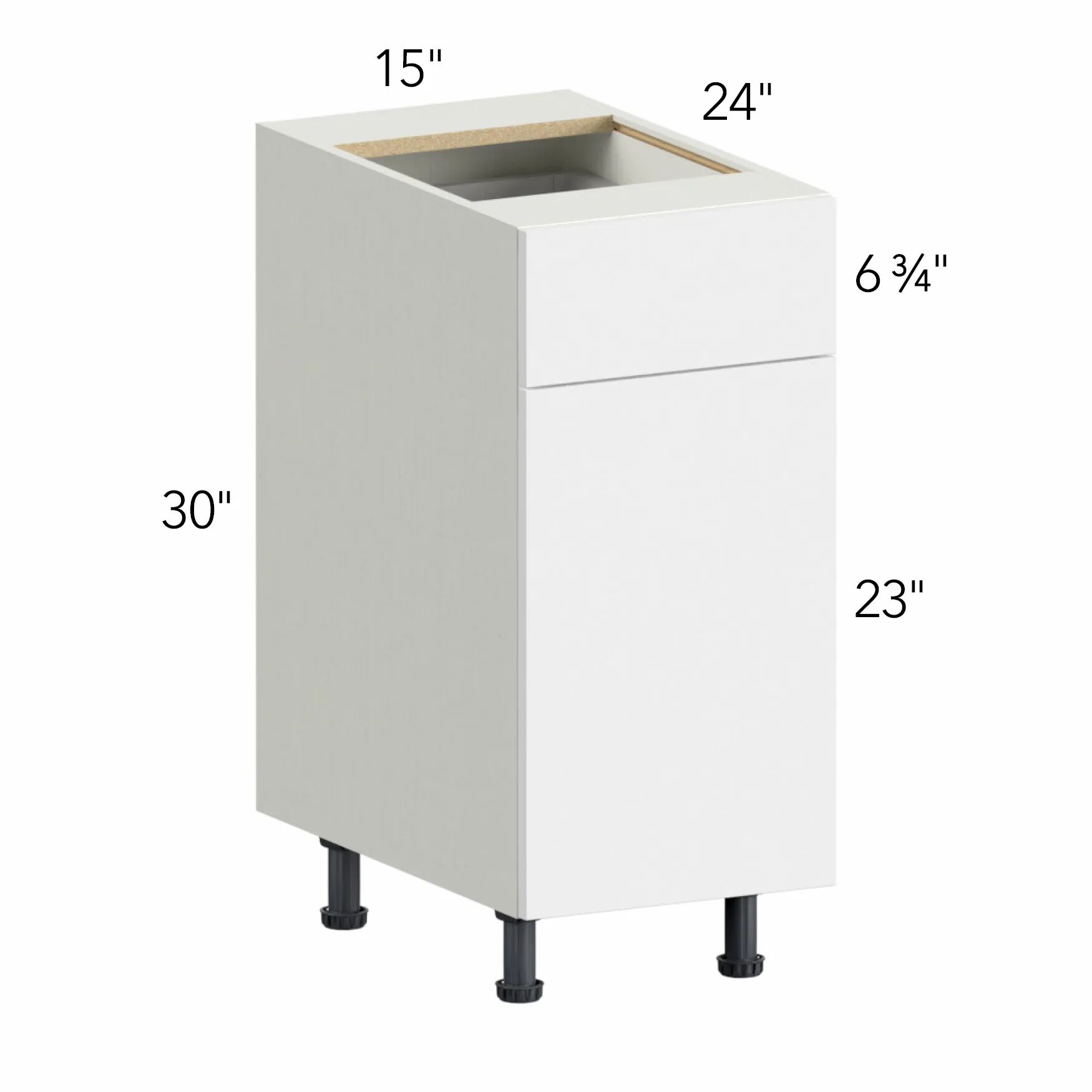Illume® Tuscany Como Ash 1 15"W x 30"H x 24"D Base Cabinet (B15)