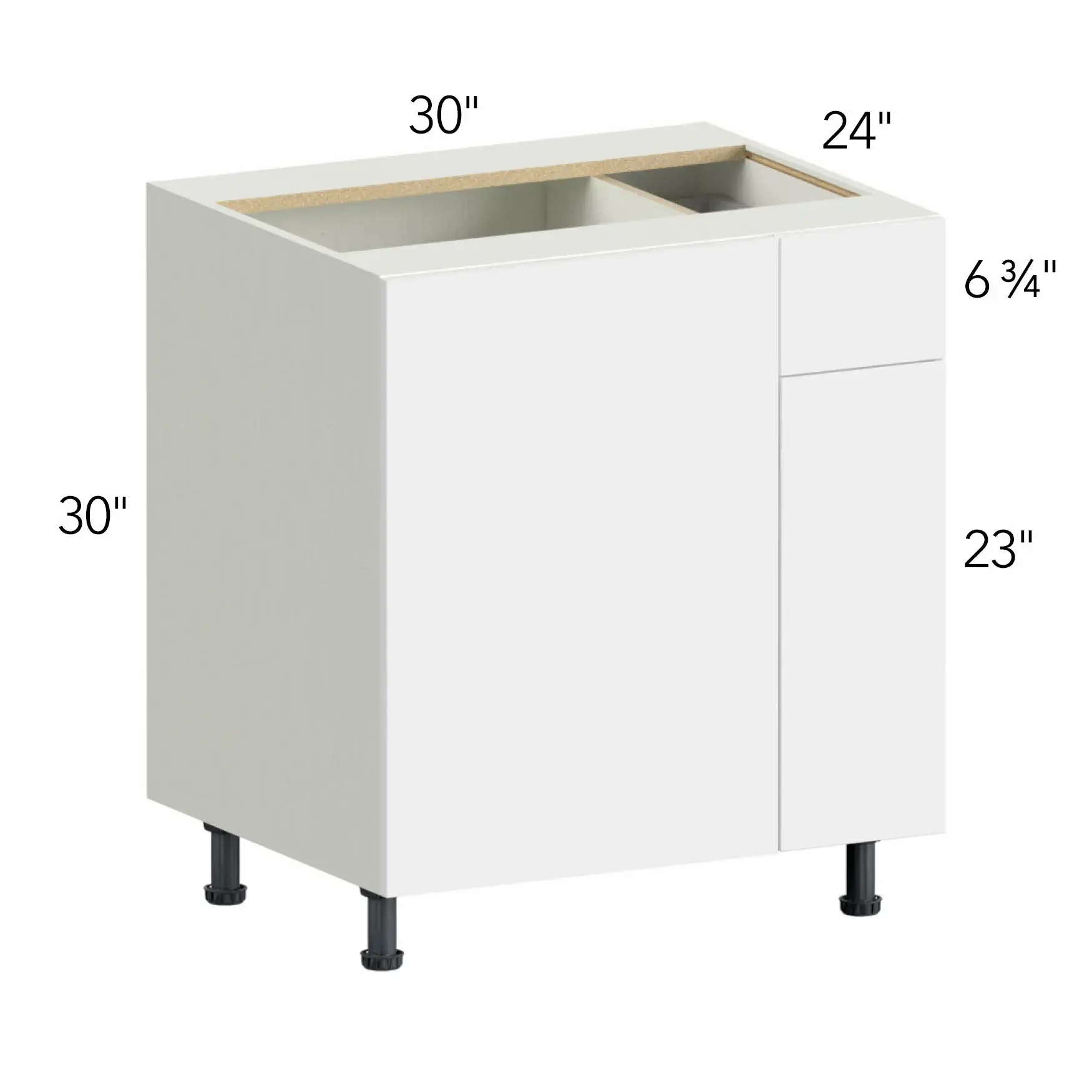 Ovela® Tuscany Ida 2 30"W x 34.5"H x 24"D Blind Corner Cabinet (BLB36/39)