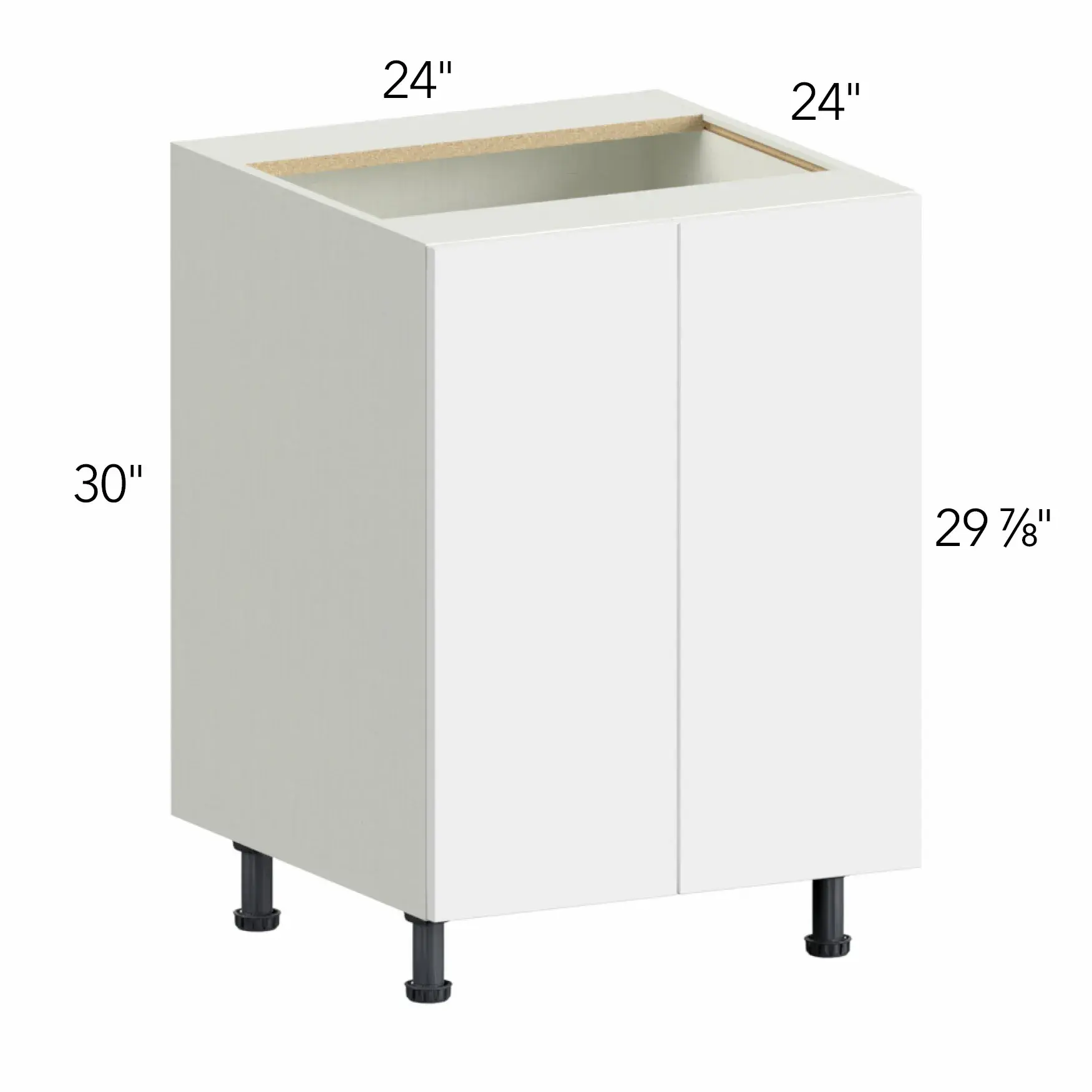 Illume® Catalina Como Ash 2 24"W x 30"H x 24"D Base Cabinet (B24FD)