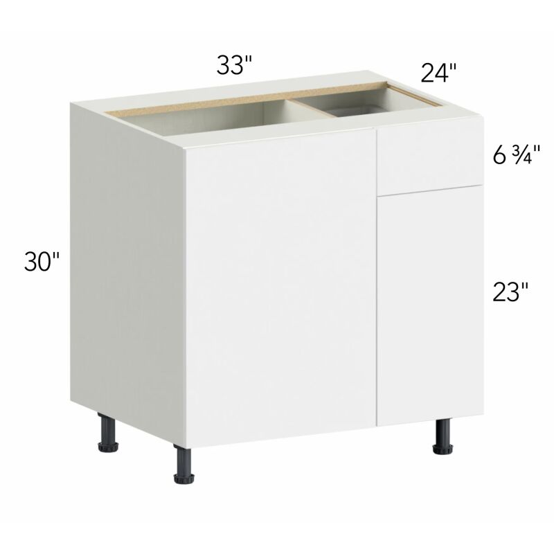 Illume® Tuscany Como Ash 1 33"W x 30"H x 24"D Blind Corner Cabinet (BLB39/42)