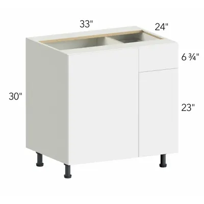 Illume® Tuscany Como Ash 1 33"W x 30"H x 24"D Blind Corner Cabinet (BLB39/42)