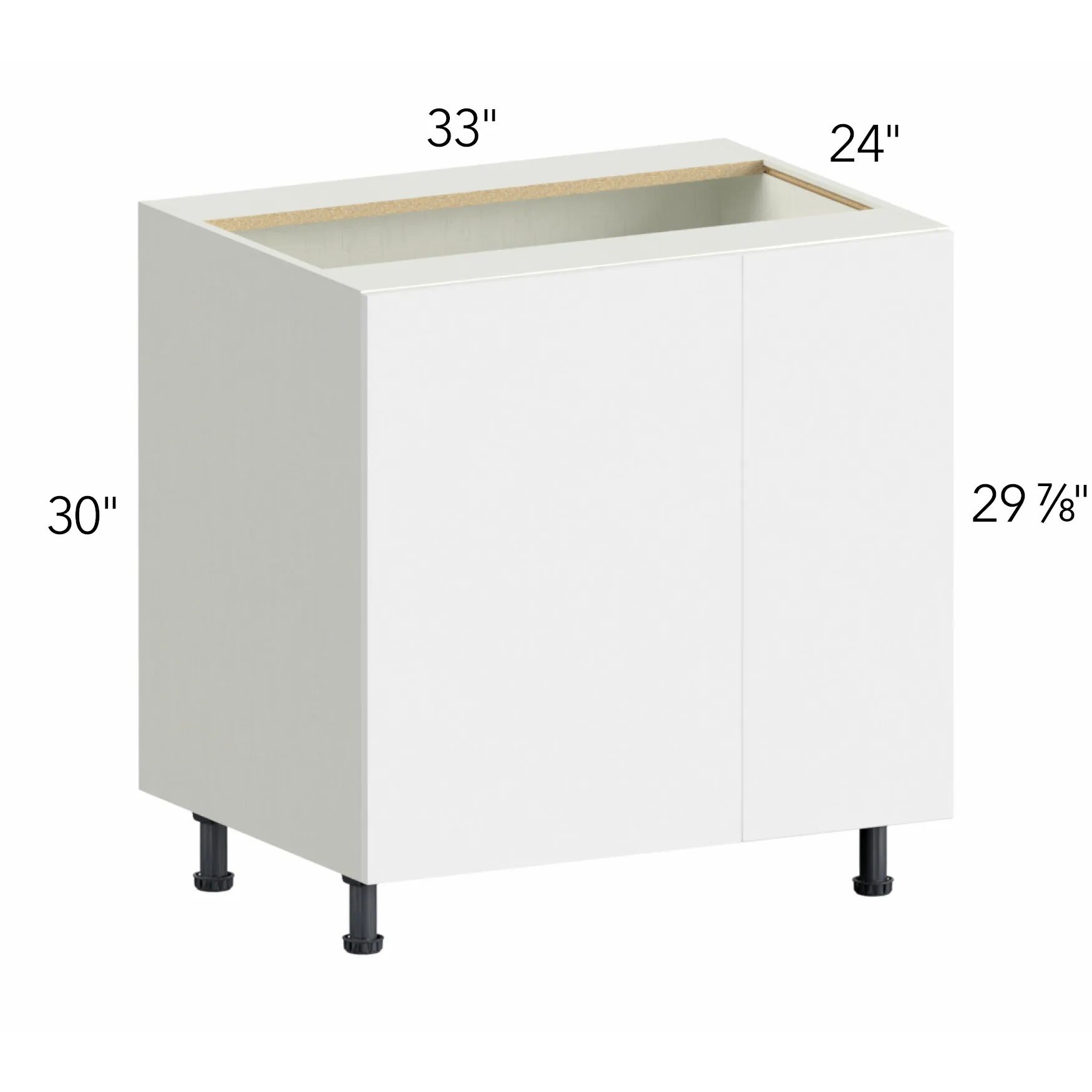 Illume® Tuscany Como Ash 2 33"W x 30"H x 24"D Blind Corner Cabinet (BLB39/42FD)