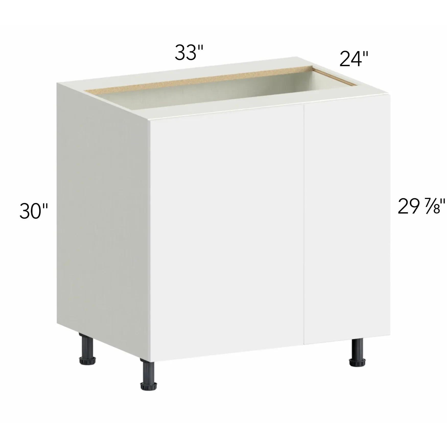 Illume® Tuscany Como Ash 2 33"W x 30"H x 24"D Blind Corner Cabinet (BLB39/42FD)
