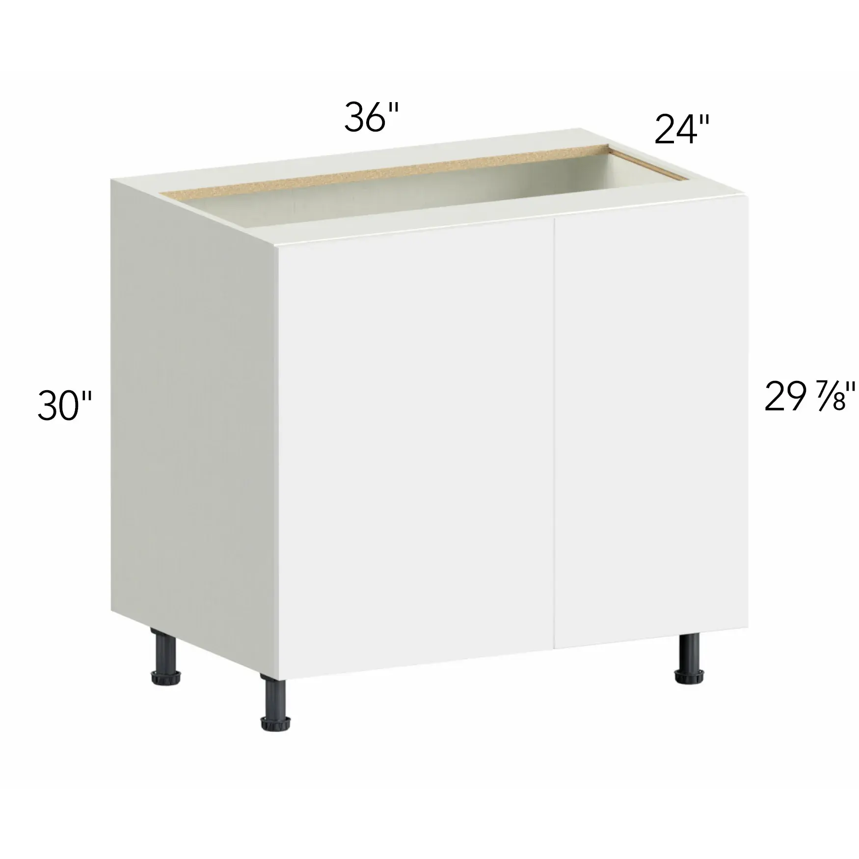 Ovela® Tuscany Olmo 3 36"W x 34.5"H x 24"D Blind Corner Cabinet (BLB42/45FD)