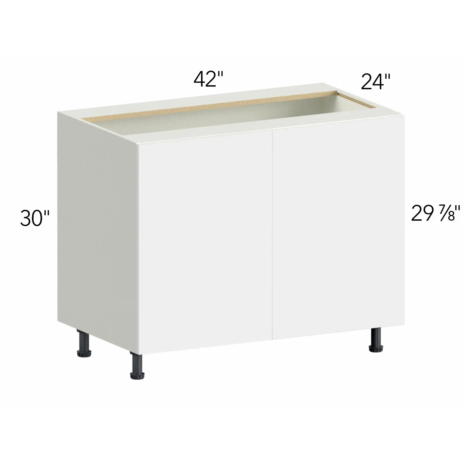 Illume® Tuscany Como Ash 2 42"W x 30"H x 24"D Blind Corner Cabinet (BLB48/51FD)