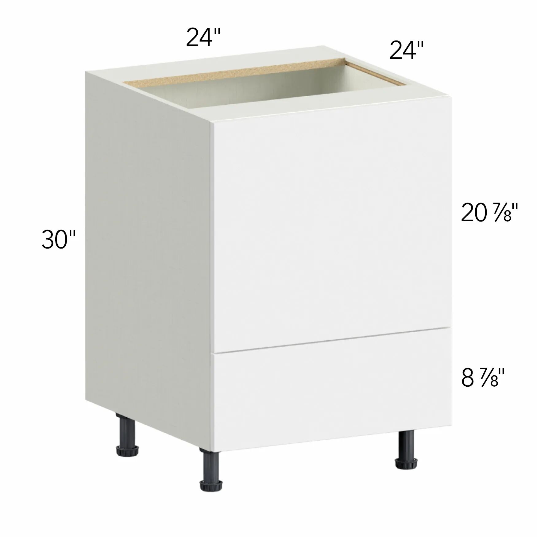 Illume® Tuscany Como Ash 2 24"W x 30"H x 24"D Microwave Base Cabinet (BMC24)
