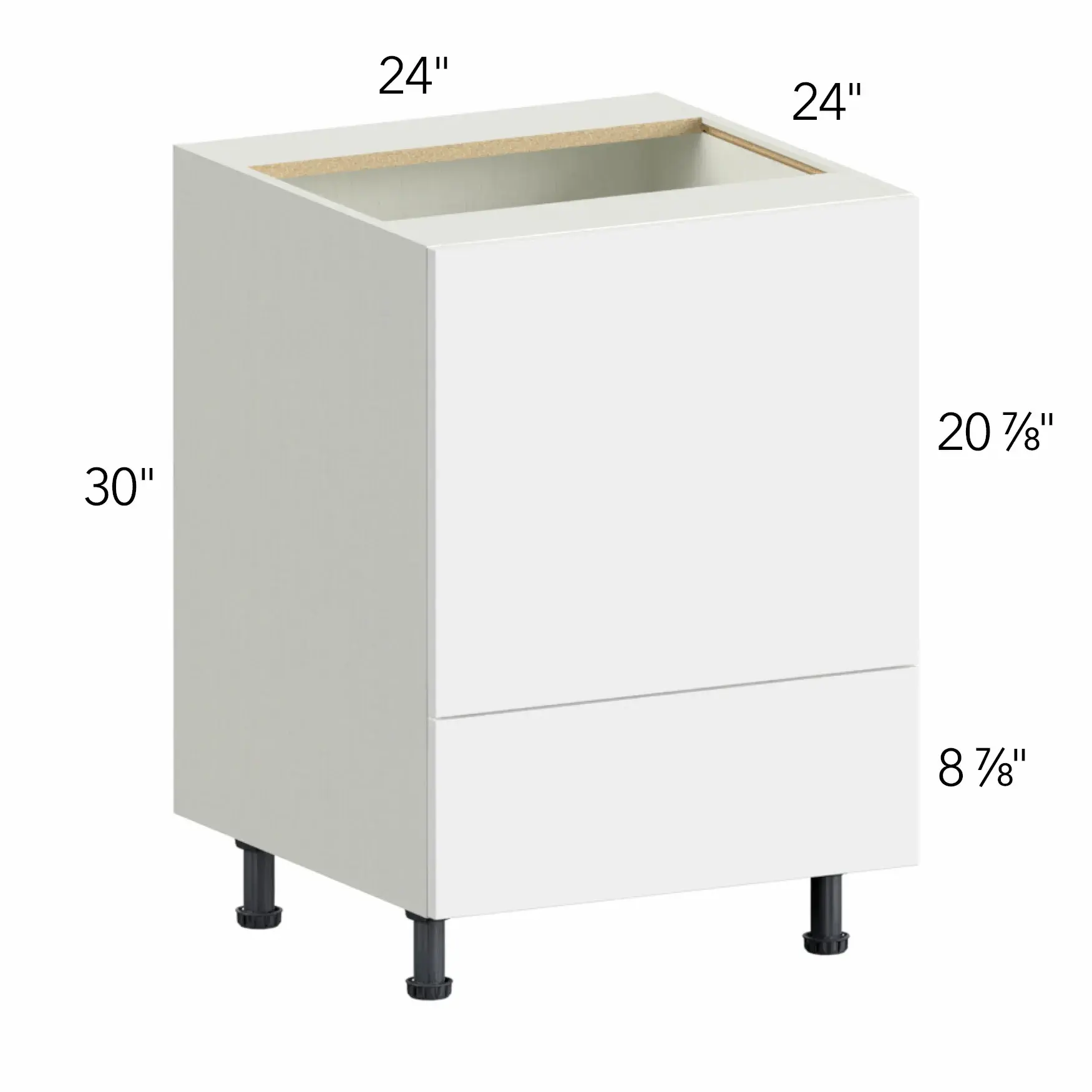 Illume® Tuscany Como Ash 2 24"W x 30"H x 24"D Microwave Base Cabinet (BMC24)