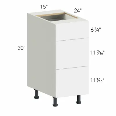 Ovela® Tuscany Muratti 4 15"W x 34.5"H x 24"D Drawer Base Cabinet (DB15-3)