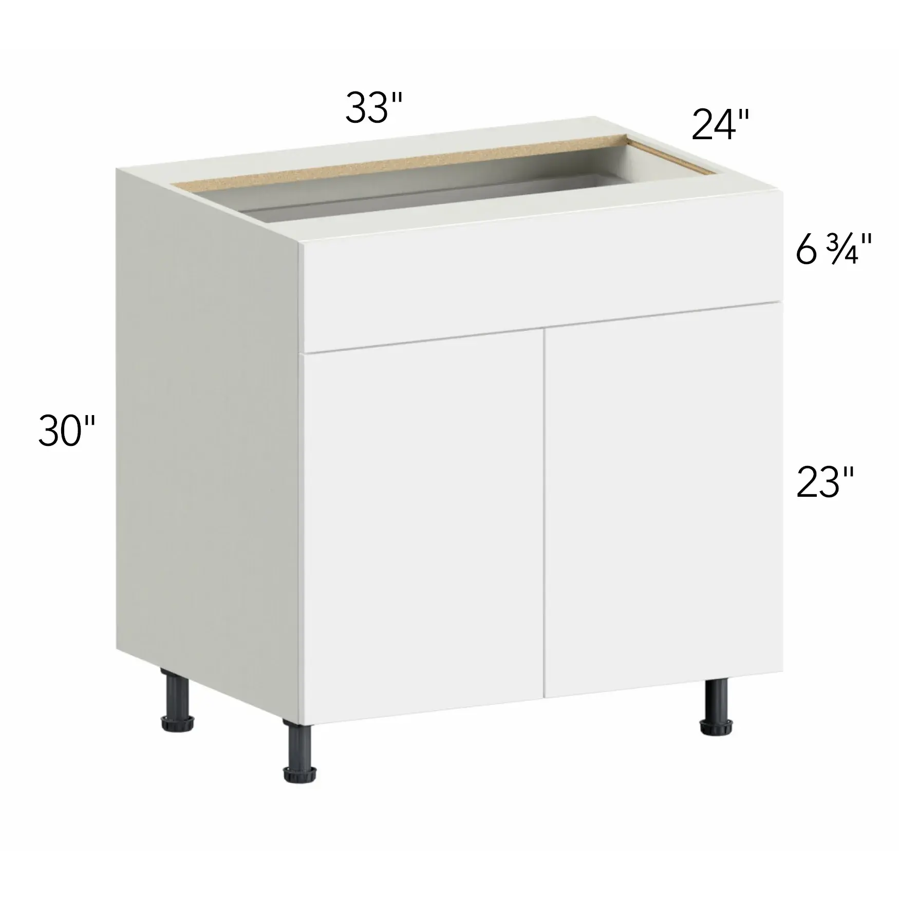Ovela® Tuscany Como Ash 2 33"W x 34.5"H x 24"D Base Cabinet (B33)