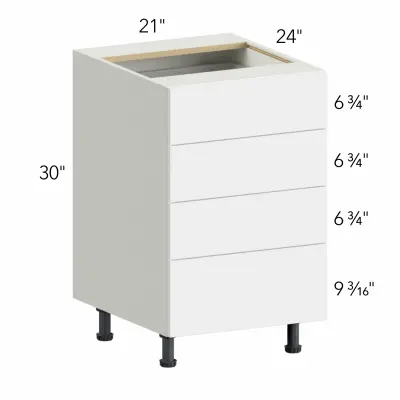 Ovela® Tuscany Azul Indigo 21"W x 34.5"H x 24"D Drawer Base Cabinet (DB21-4)