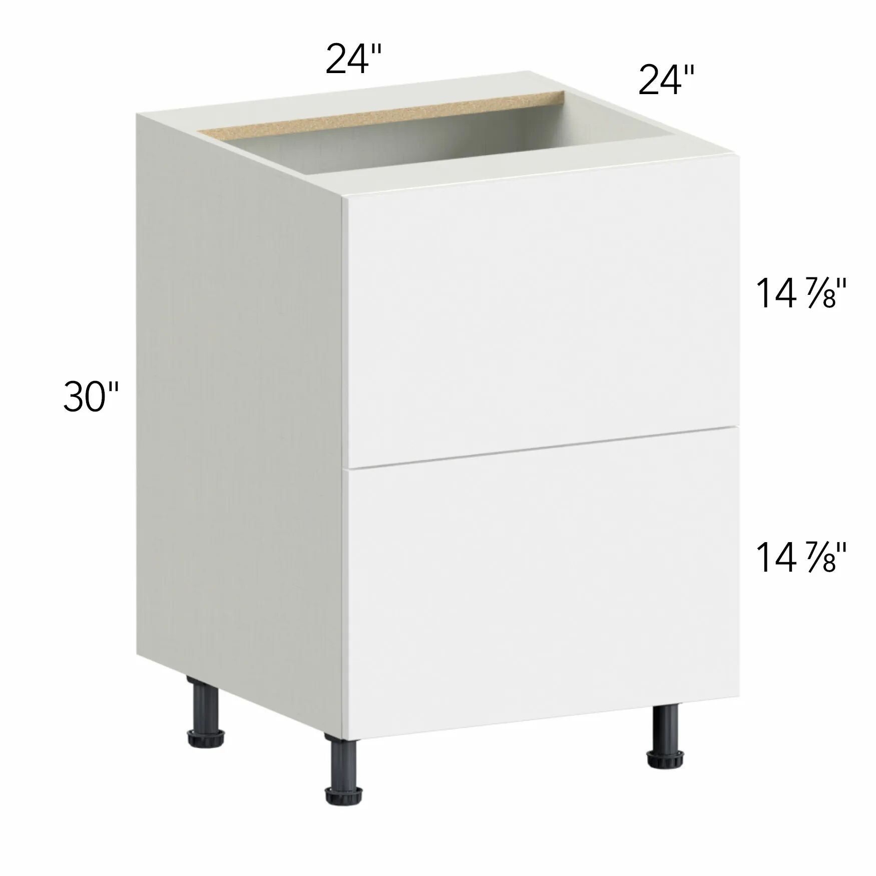 Ovela® Tuscany Nocce 3 24"W x 34.5"H x 24"D Drawer Base Cabinet (DB24-2)