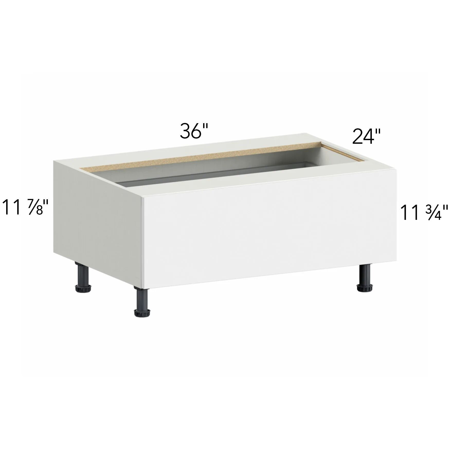 Illume® Tuscany Como Ash 1 36"W x 16.5"H x 24"D Drawer Base Cabinet (DBS36)