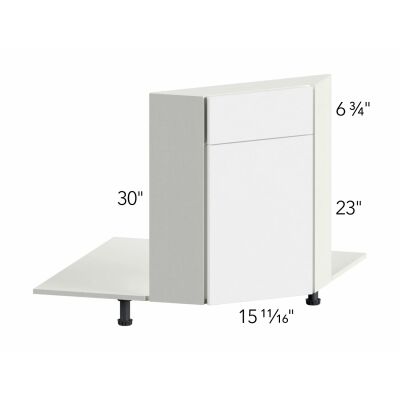 Illume® Tuscany Como Ash 1 28.5"W x 30"H x 5.5"D Desk Base Cabinet (DSF36)