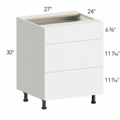 Illume® Tuscany Como Ash 2 27"W x 30"H x 24"D Drawer Base Cabinet (DB27-3)