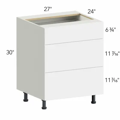 Illume® Catalina Nocce 3 27"W x 30"H x 24"D Drawer Base Cabinet (DB27-3)