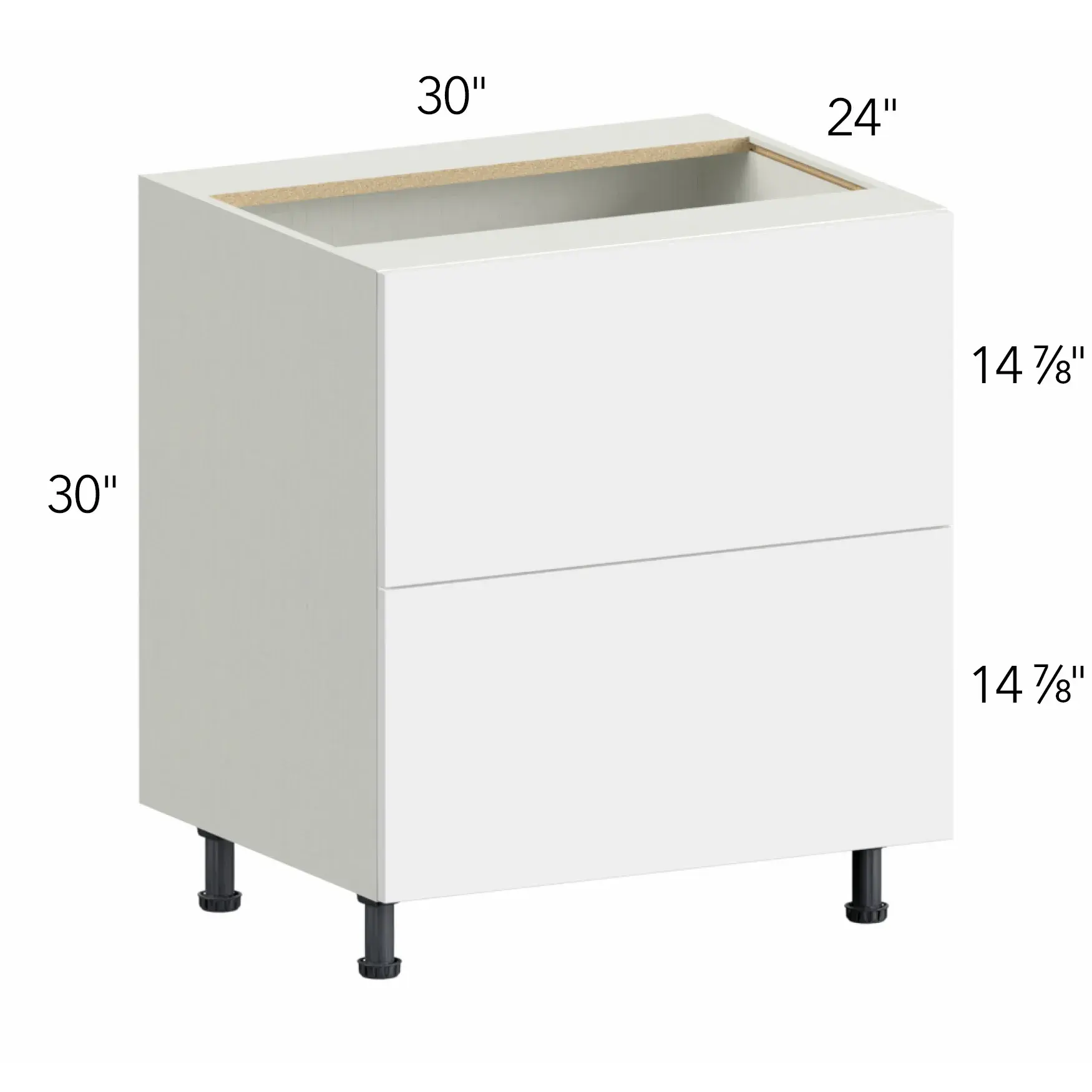 Ovela® Tuscany Nocce 3 30"W x 34.5"H x 24"D Drawer Base Cabinet (DB30-2)