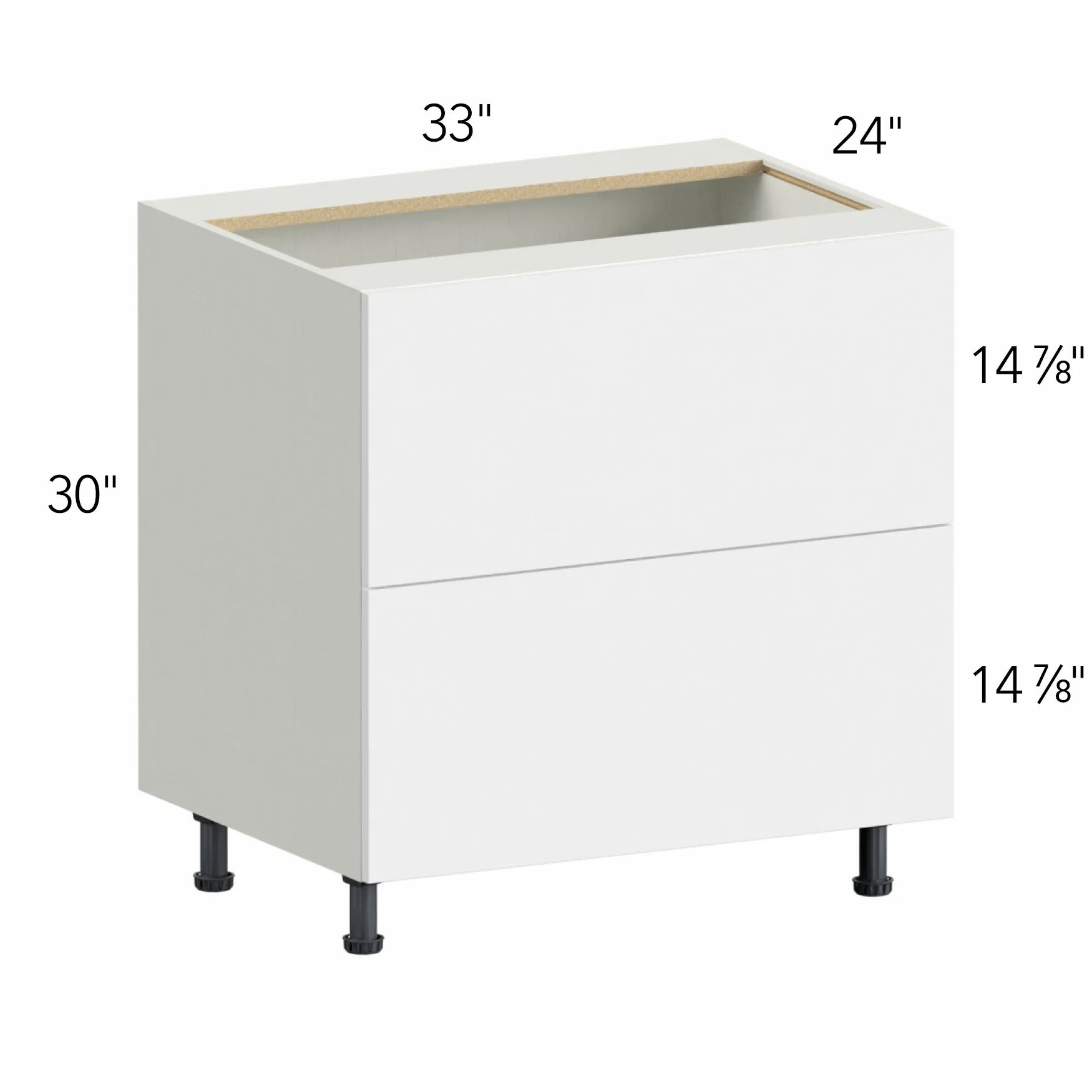 Illume® Tuscany Como Ash 1 33"W x 30"H x 24"D Drawer Base Cabinet (DB33-2)