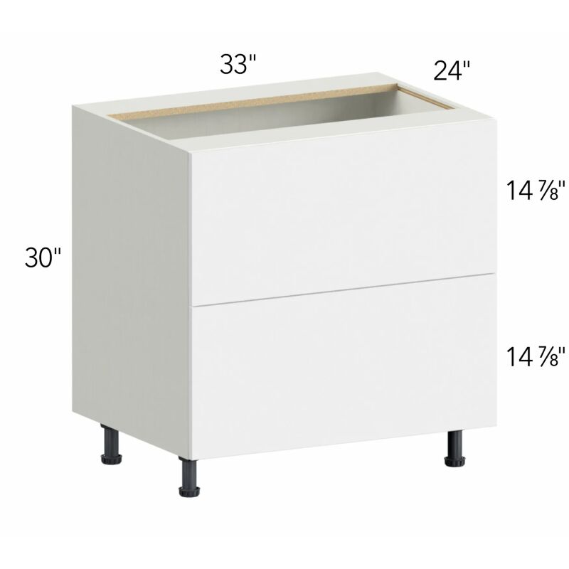 Illume® Catalina Nocce 3 33"W x 30"H x 24"D Drawer Base Cabinet (DB33-2)