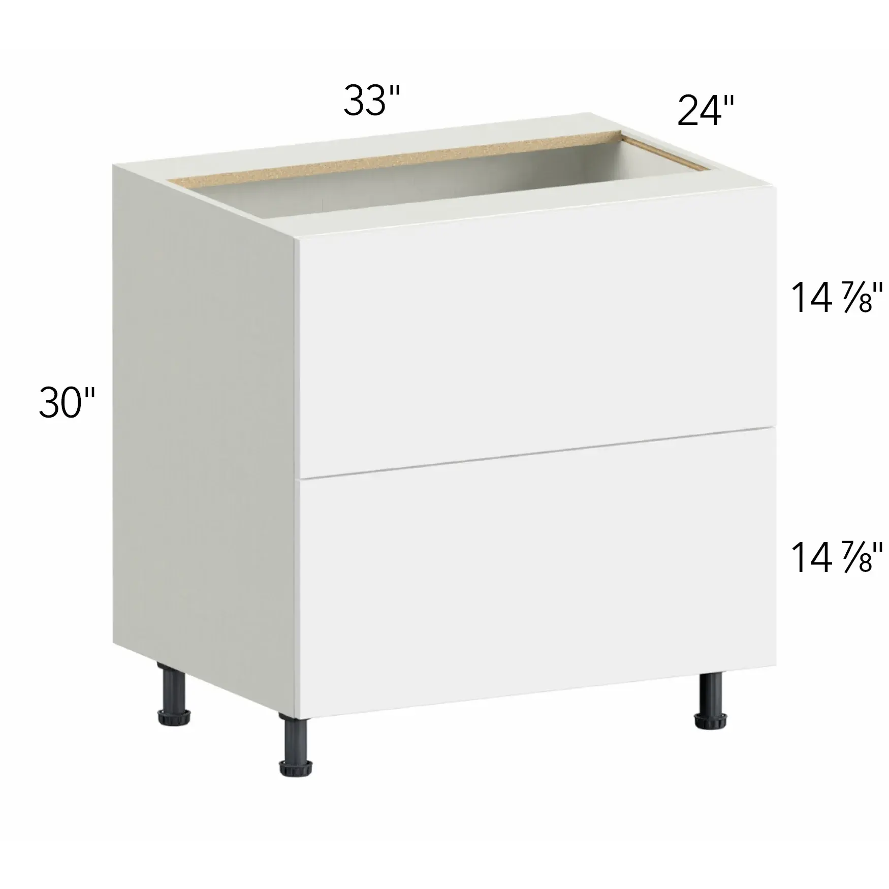 Illume® Tuscany Como Ash 1 33"W x 30"H x 24"D Drawer Base Cabinet (DB33-2)