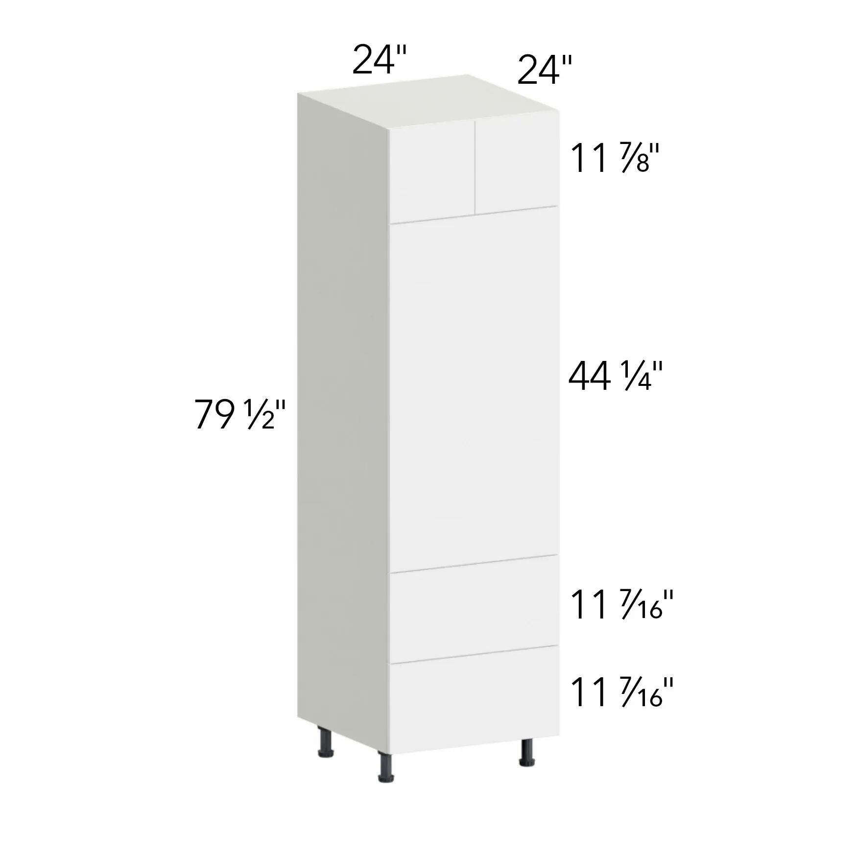 Ovela® Tuscany Ida 2 24"W x 79.5"H x 24"D Oven Cabinet (OC2484C)