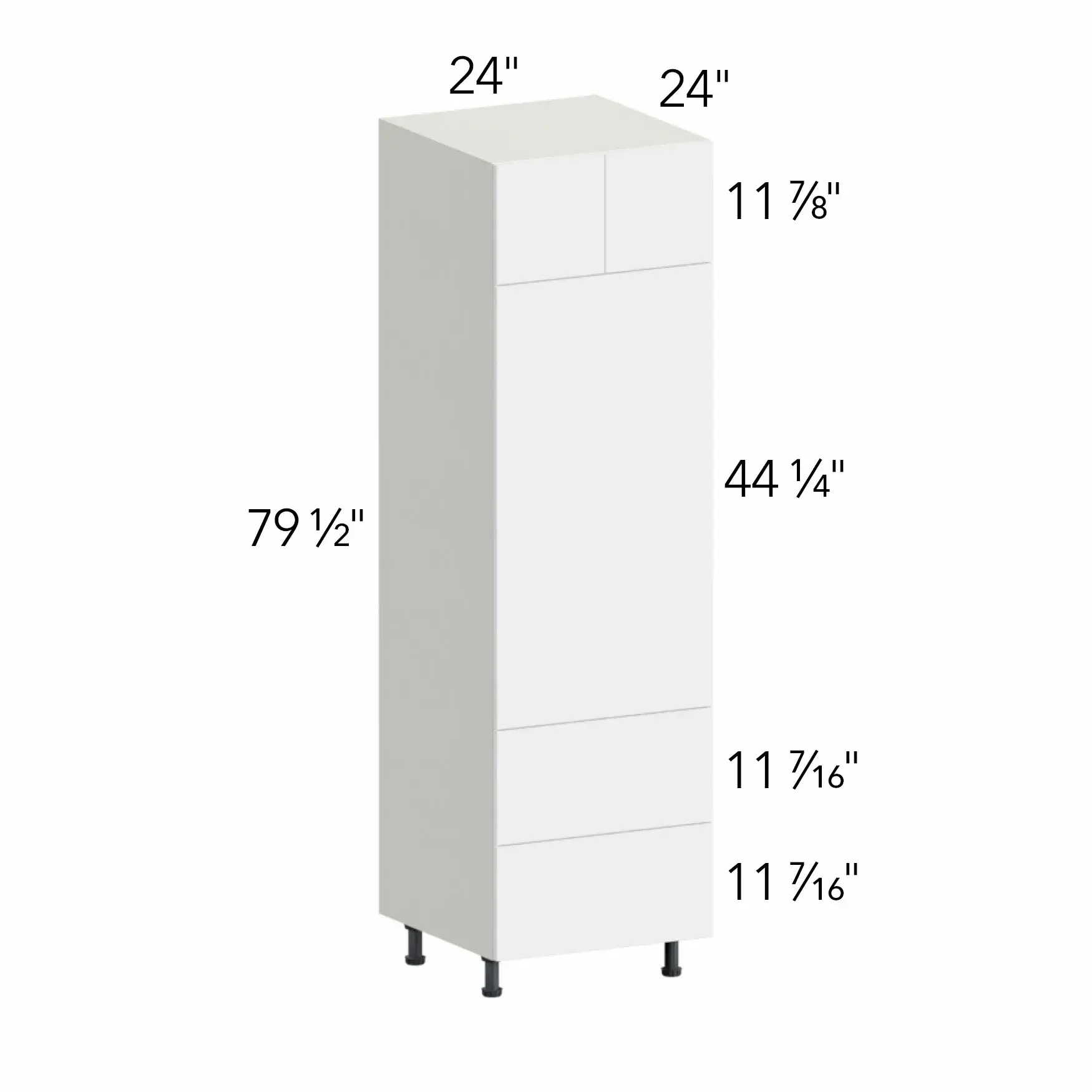 Ovela® Tuscany Ida 2 24"W x 79.5"H x 24"D Oven Cabinet (OC2484C)