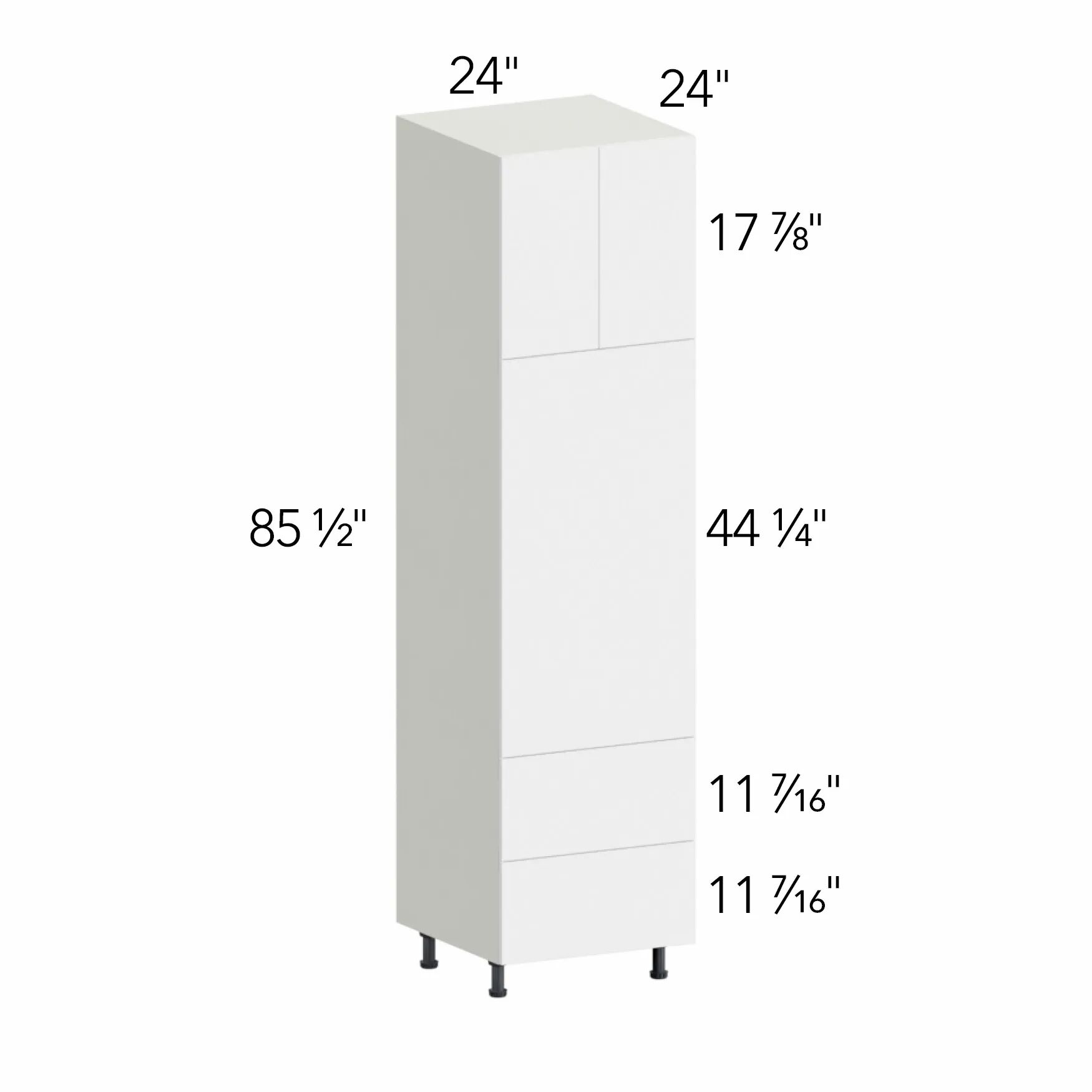 Ovela® Tuscany Ida 2 24"W x 85.5"H x 24"D Oven Cabinet (OC2490C)