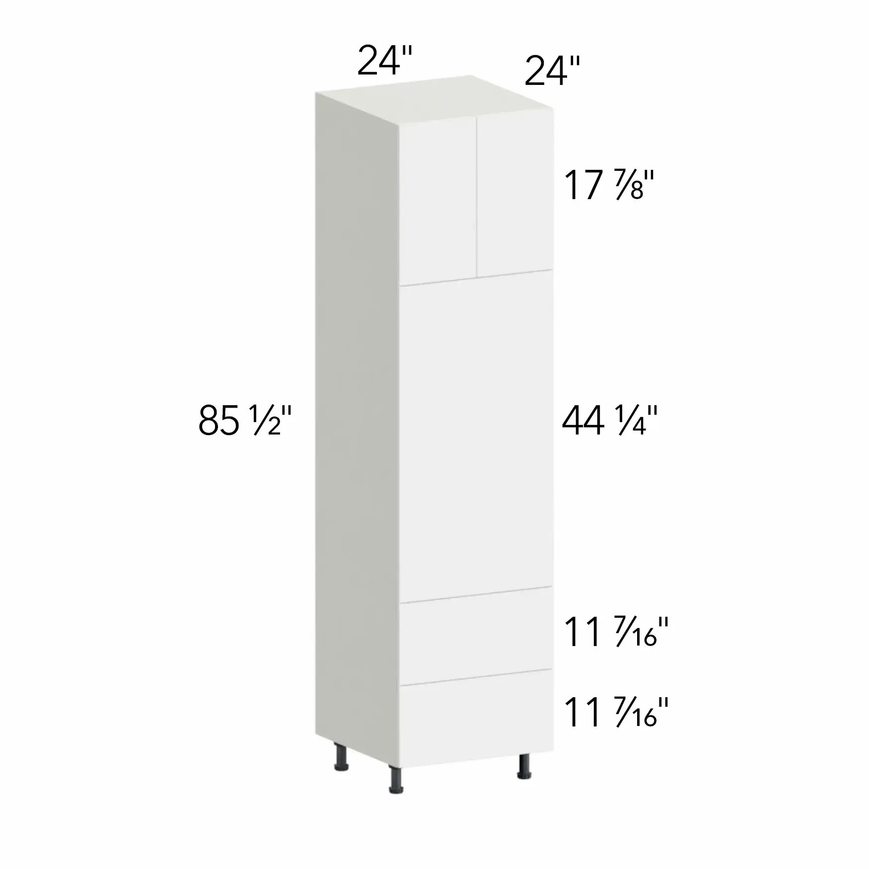 Ovela® Tuscany Ida 2 24"W x 85.5"H x 24"D Oven Cabinet (OC2490C)